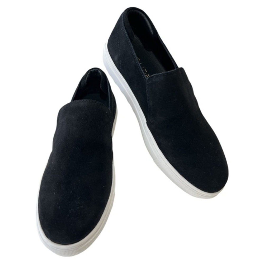 J SLIDES NWT WOMEN’S PERRIE SLIP ON SNEAKER SLIP ON SHOE BLACK SUEDE SZ 7
